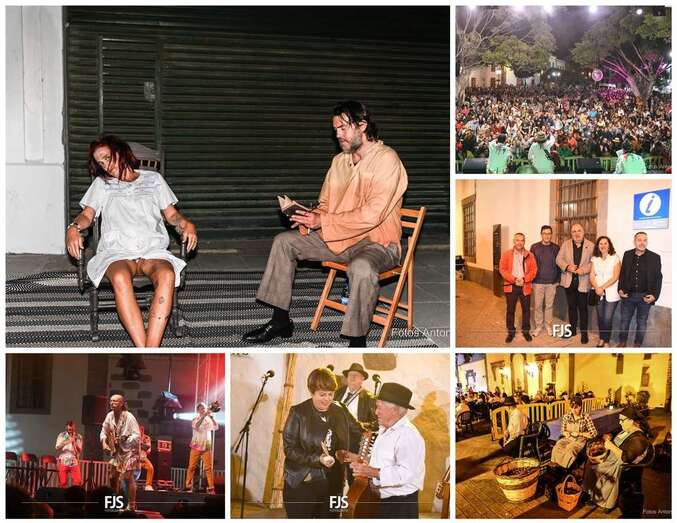 Imágenes de los actos de anoche y del público asistente/F. Javier Santana y A. Alí.